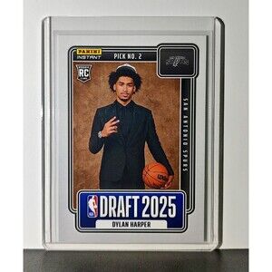 Dylan Harper Rookie 2025-26 Panini NBA #2 Draft Night Card San Antonio Spurs